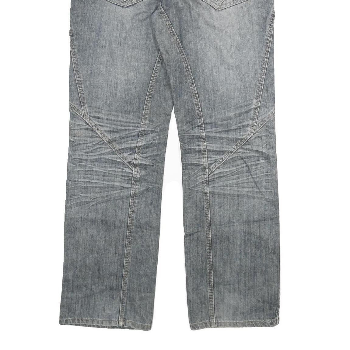 LOOS Mens Jeans Blue Regular Straight Denim Medium W34 L32 Casual Cotton Blend