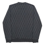 ADIDAS Boys Black Yellow Logo Crew Neck Sweatshirt 13-14Y Cotton Blend