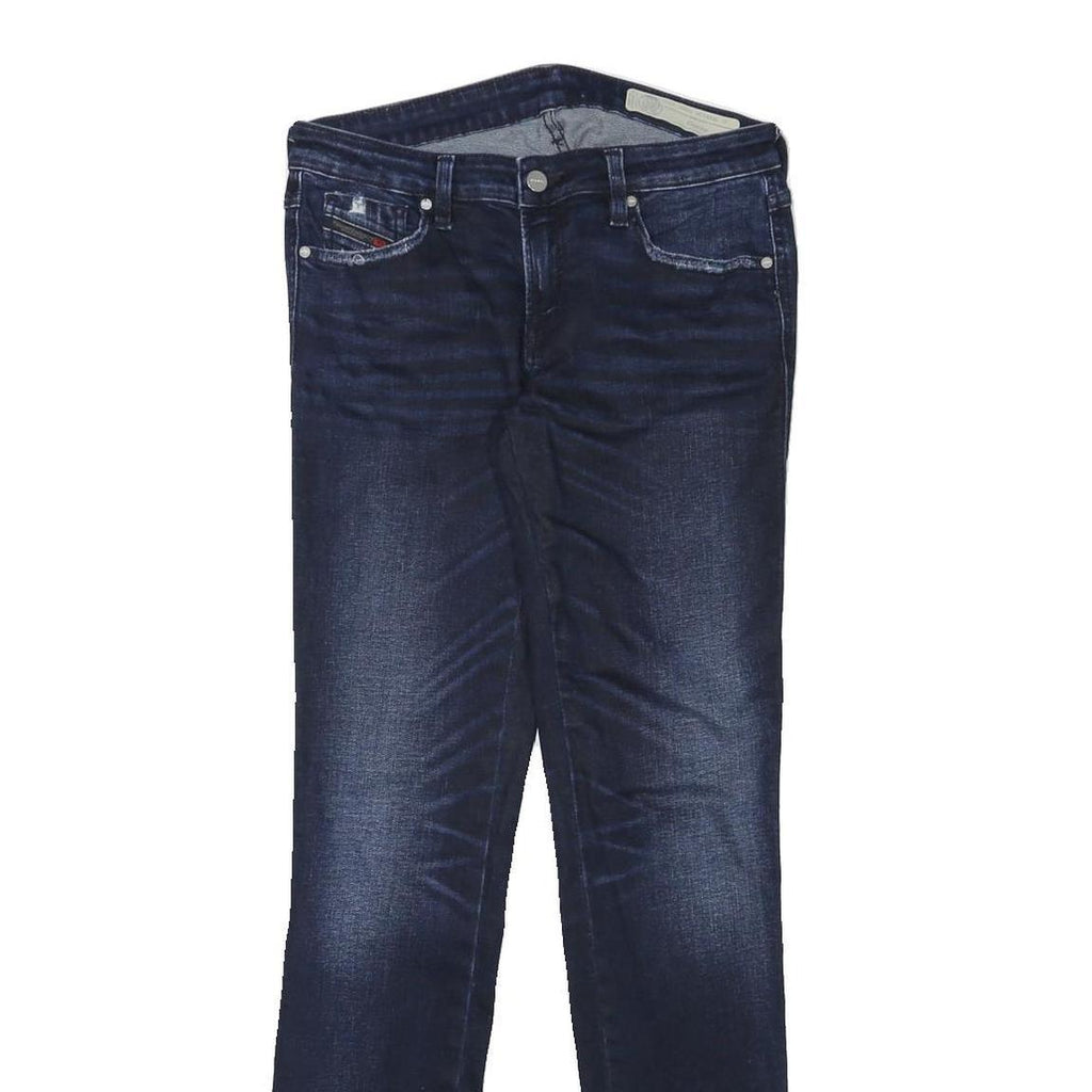DIESEL Womens Slim Blue Denim Raw Slim Skinny Jeans W26 L28 Designer Fit