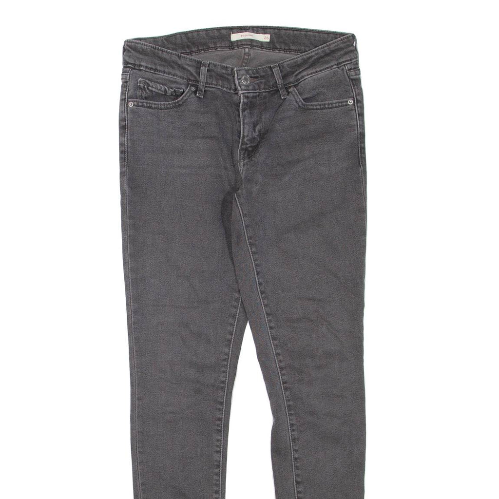 LEVI'S 711 Womens Jeans Grey Regular Skinny W26 L30