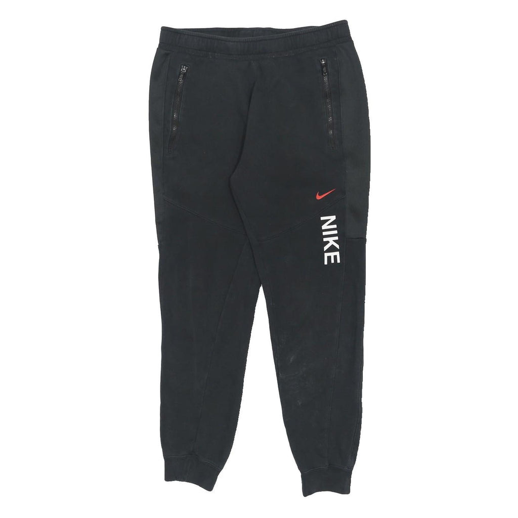NIKE Mens Joggers Black S W30 L27 Slim Tapered Cotton Blend Sportswear