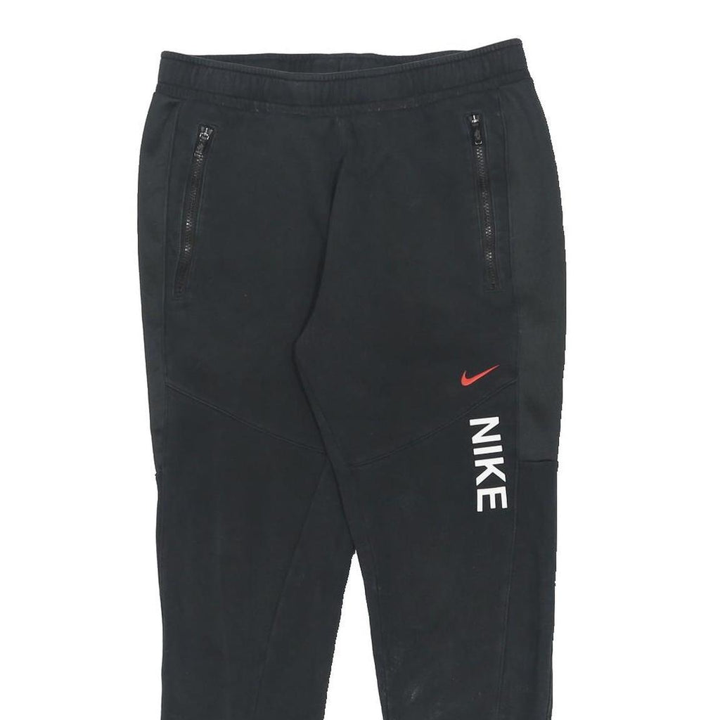 NIKE Mens Joggers Black S W30 L27 Slim Tapered Cotton Blend Sportswear