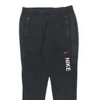 NIKE Mens Joggers Black S W30 L27 Slim Tapered Cotton Blend Sportswear