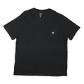 CHAPS Mens Black V-Neck T-Shirt XL Cotton Blend Short Sleeve Pocket Logo