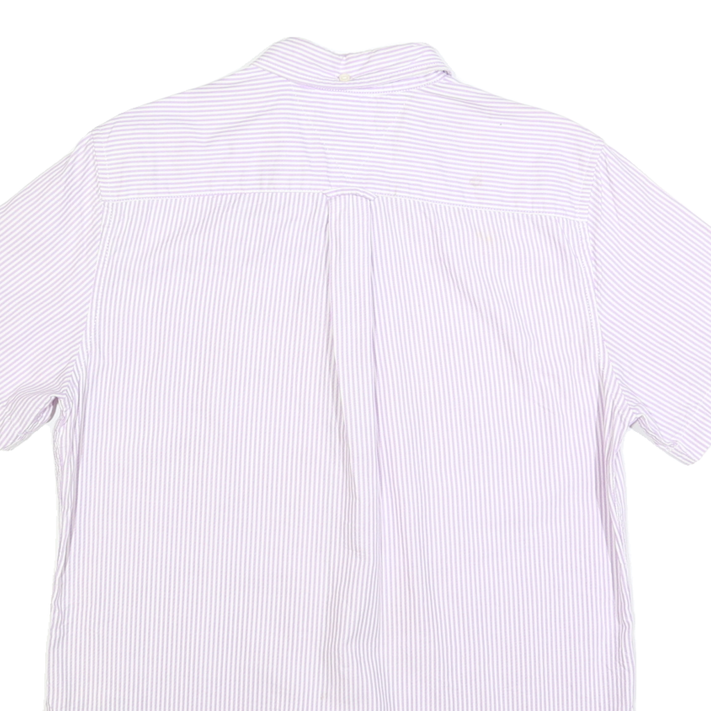 TOMMY HILFIGER Mens Pink & White Striped Casual Shirt M Button Down Cotton Blend