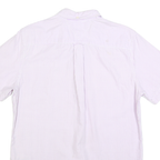 TOMMY HILFIGER Mens Pink & White Striped Casual Shirt M Button Down Cotton Blend