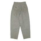 VHF Mens Wool Blend Black & White Relaxed Straight Trousers W26 L27 Classic