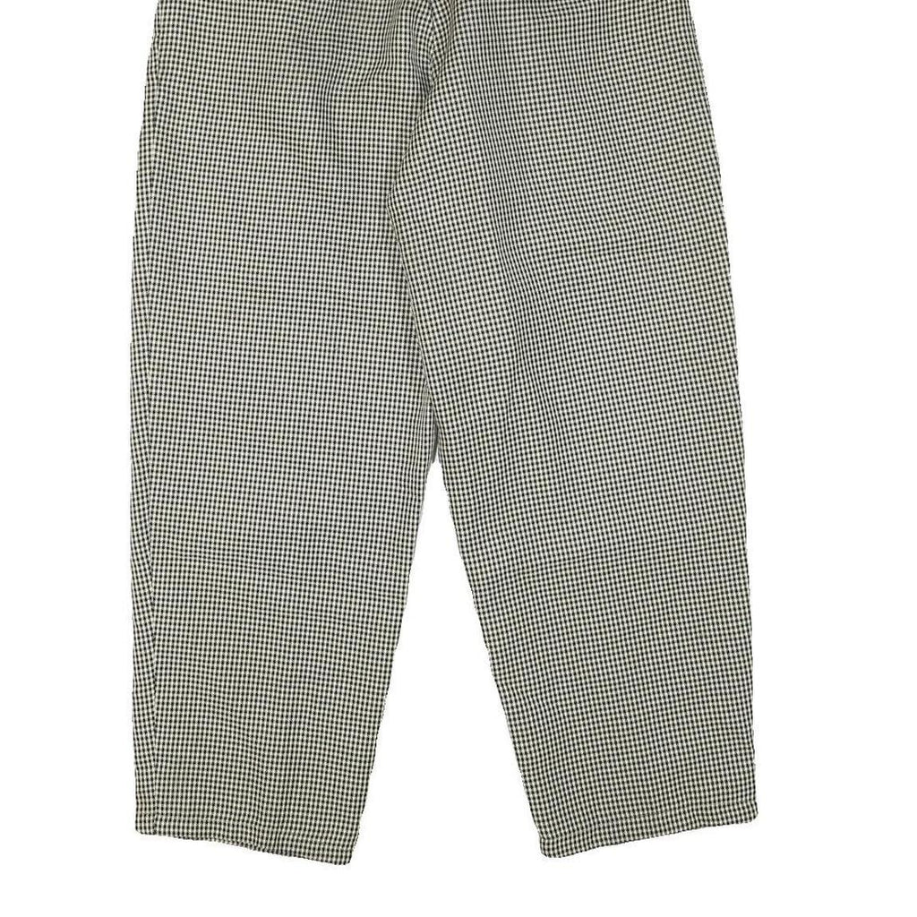 VHF Mens Wool Blend Black & White Relaxed Straight Trousers W26 L27 Classic