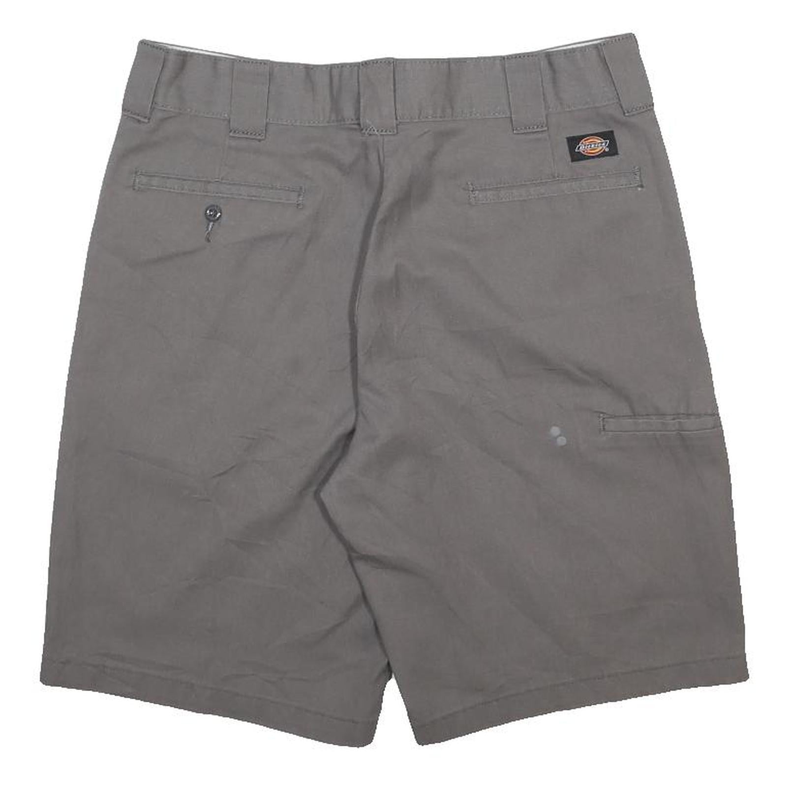 DICKIES Mens Shorts Grey Casual Classic M W34 Workwear Cotton Blend