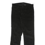 CALVIN KLEIN JEANS Womens Slim Black Cotton Blend Slim Trousers W32 L32 Stylish