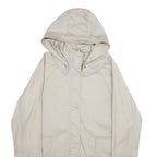 PENNYBLACK Womens Beige Cotton Blend Hooded Zip Jacket UK 12 Casual Outerwear