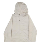 PENNYBLACK Womens Beige Cotton Blend Hooded Zip Jacket UK 12 Casual Outerwear