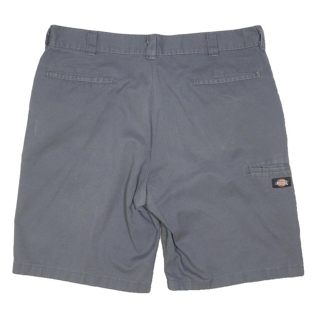 DICKIES Mens Shorts Grey Casual Regular L W36 Cotton Blend Workwear Utility