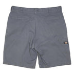 DICKIES Mens Shorts Grey Casual Regular L W36 Cotton Blend Workwear Utility