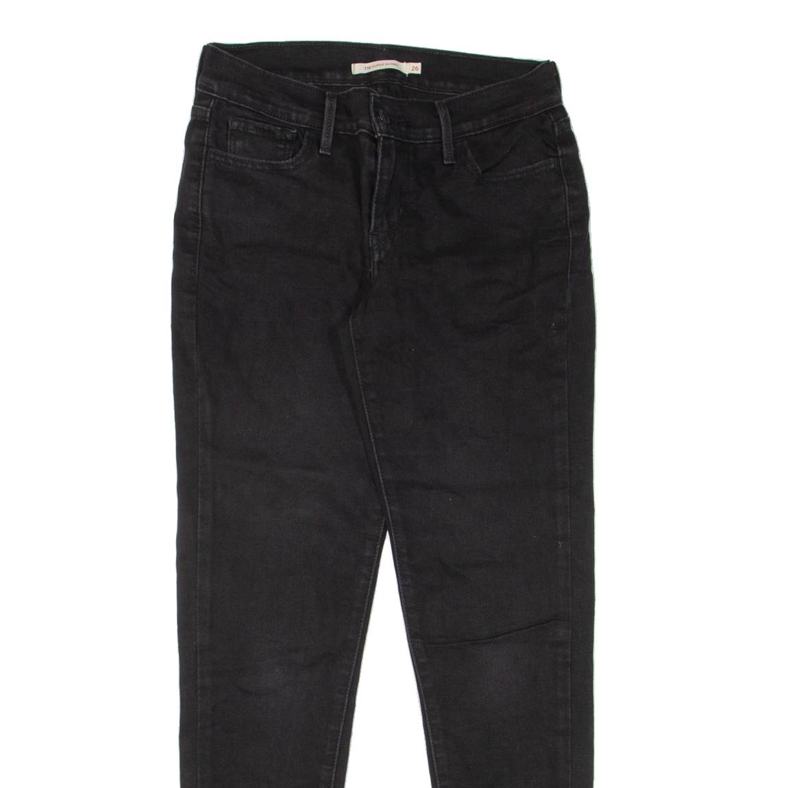 LEVI'S 710 Womens Jeans Blue Slim Skinny W26 L30