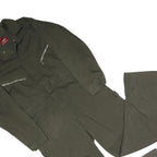 DICKIES Mens Green Cotton Blend Dungarees Regular Fit Twill M W36 L30 Workwear