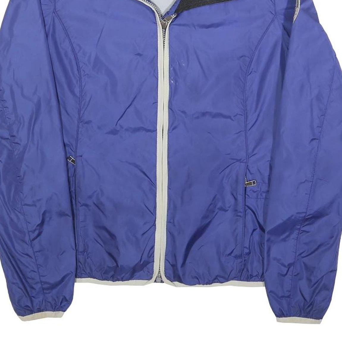 NAPAPIJRI Womens Blue Lightweight Jacket S Polyester Plain Zip Casual Outdoor