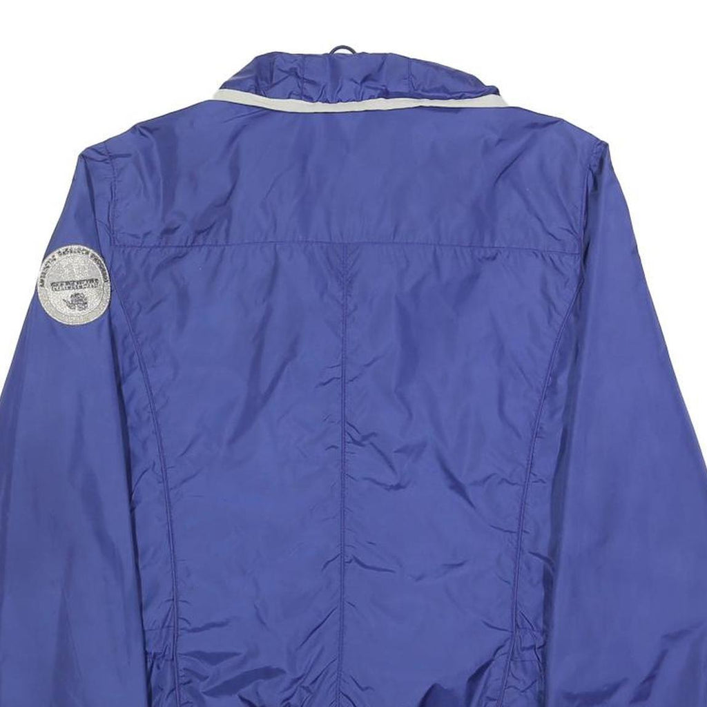 NAPAPIJRI Womens Blue Lightweight Jacket S Polyester Plain Zip Casual Outdoor