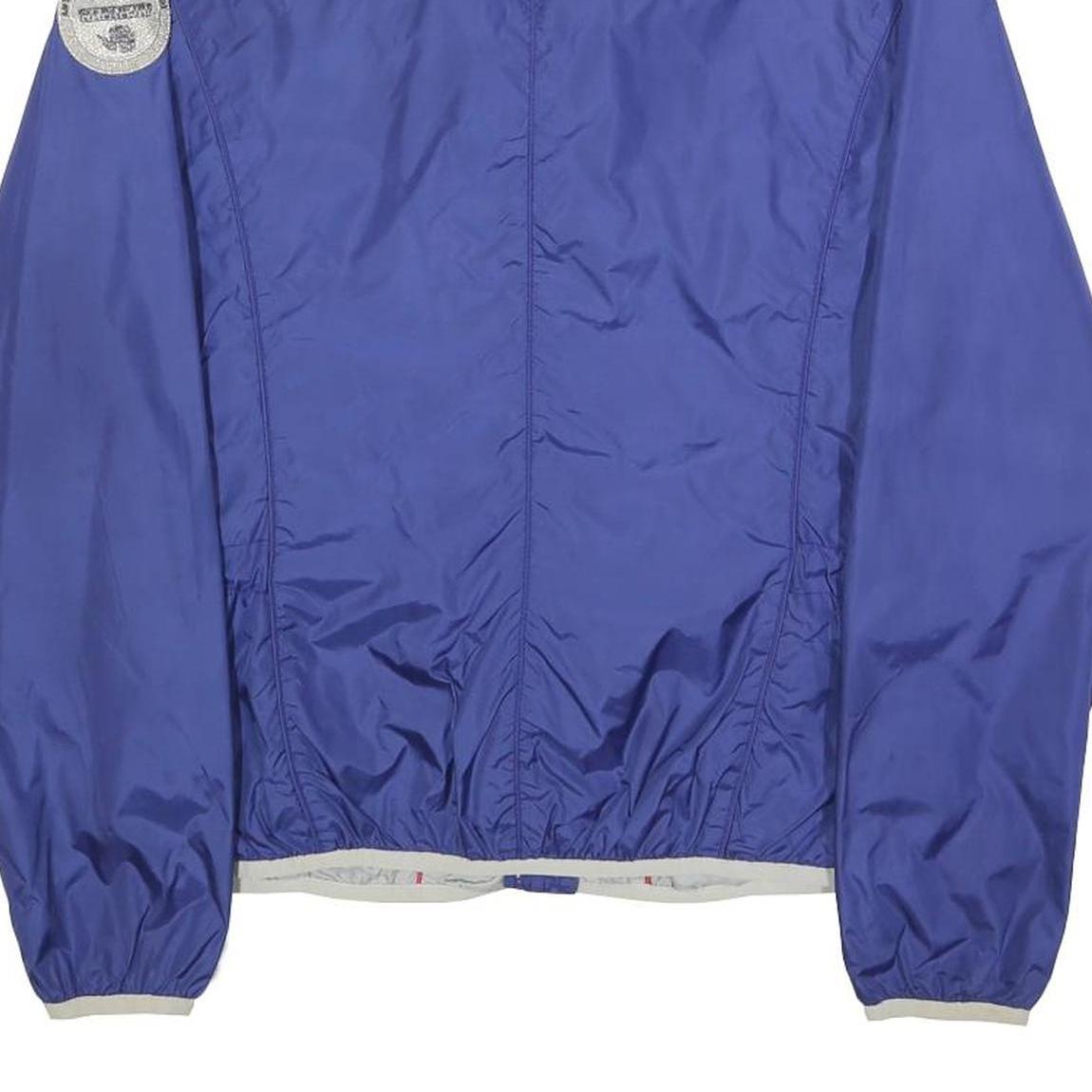 NAPAPIJRI Womens Blue Lightweight Jacket S Polyester Plain Zip Casual Outdoor