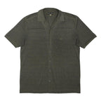 GIORGIO ARMANI Mens Grey Shirt XL Cotton Blend Button Up Casual