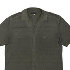 GIORGIO ARMANI Mens Grey Shirt XL Cotton Blend Button Up Casual