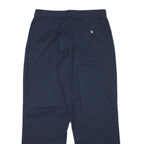 DOCKERS Mens Cotton Blend Navy Relaxed Straight Trousers W29 L28 Casual Comfort