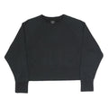 NIKE Womens Black Cotton Blend Sweatshirt Crew Neck S Embossed Logo Pullover