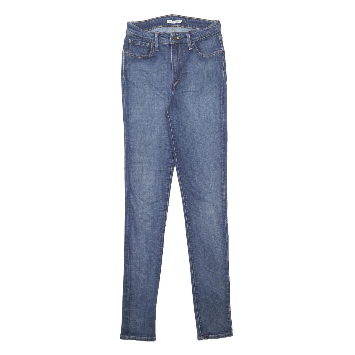 LEVI'S Womens 721 Slim Skinny Denim Light W25 L32 Zip Closure Classic Fit Jeans