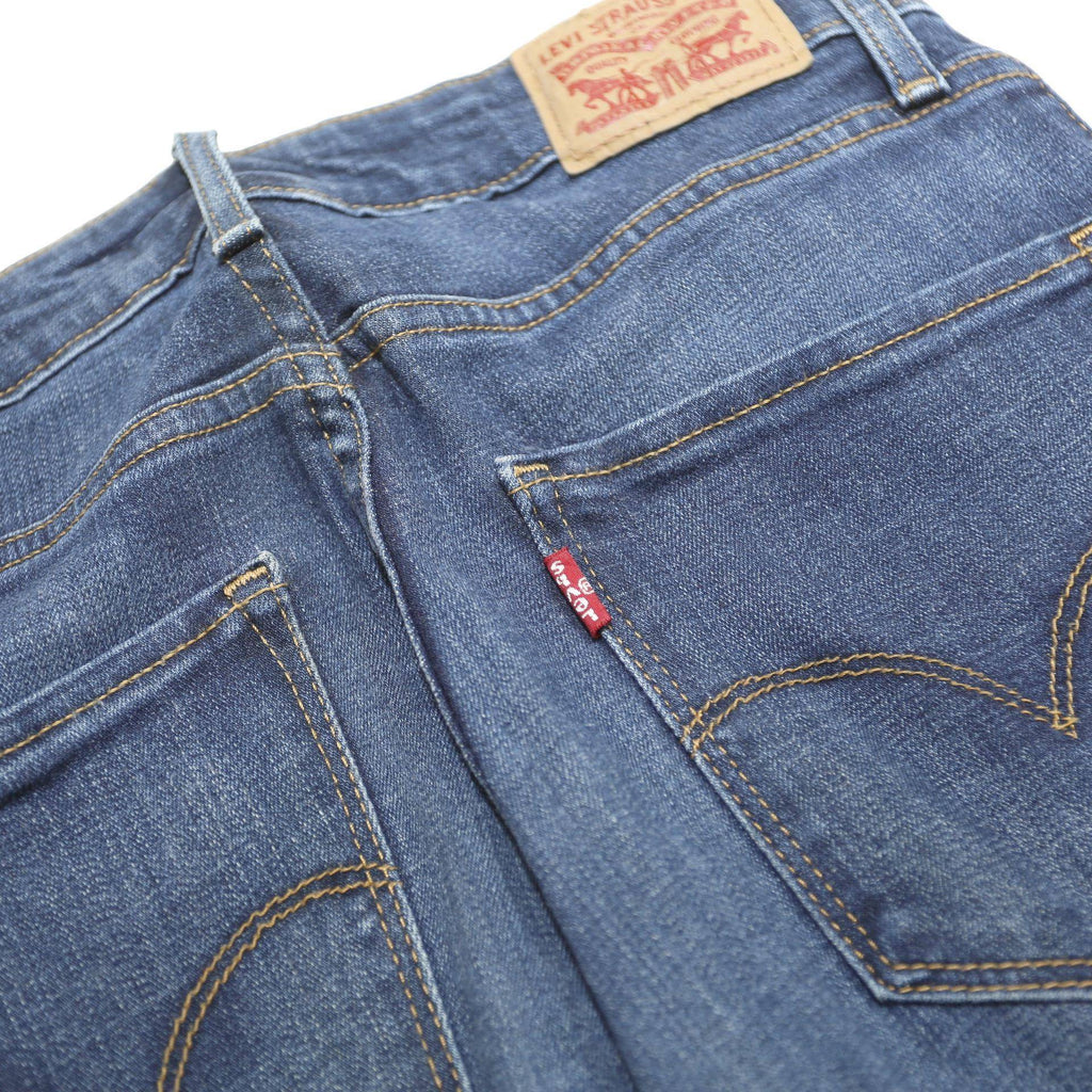 LEVI'S Womens 721 Slim Skinny Denim Light W25 L32 Zip Closure Classic Fit Jeans