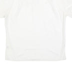 GOLDEN ERA Mens White Button Short Sleeve Shirt L Cotton Blend Summer Casual