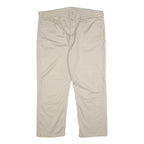 LEVI'S Mens Slim Beige Cotton Blend Trousers W40 L30 Casual Zip Closure