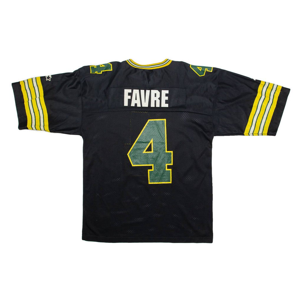 STARTER NFL 4Favre Green Bay Packers Mens Jersey Green USA V-Neck XL