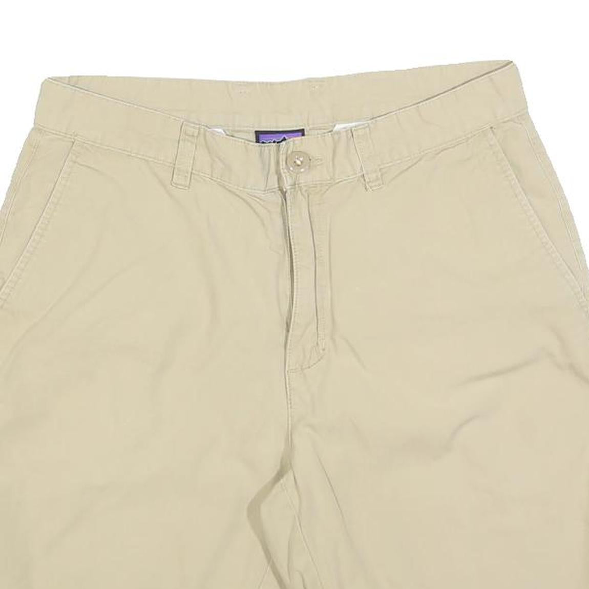 PATAGONIA Mens Shorts Beige Casual Plain M W30 Cotton Blend Comfortable