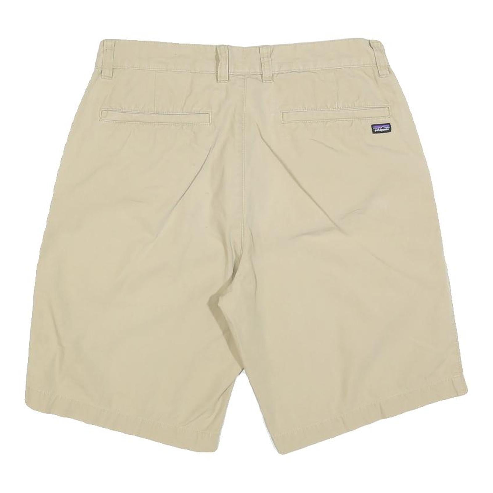 PATAGONIA Mens Shorts Beige Casual Plain M W30 Cotton Blend Comfortable