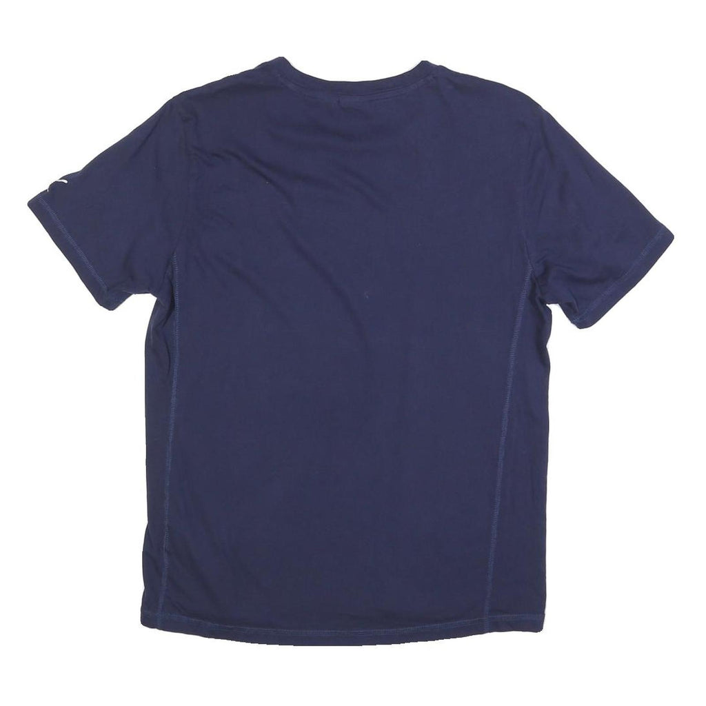 PUMA Mens Blue Graphic T-Shirt M Short Sleeve Crew Neck Logo Print