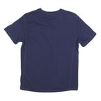 PUMA Mens Blue Graphic T-Shirt M Short Sleeve Crew Neck Logo Print