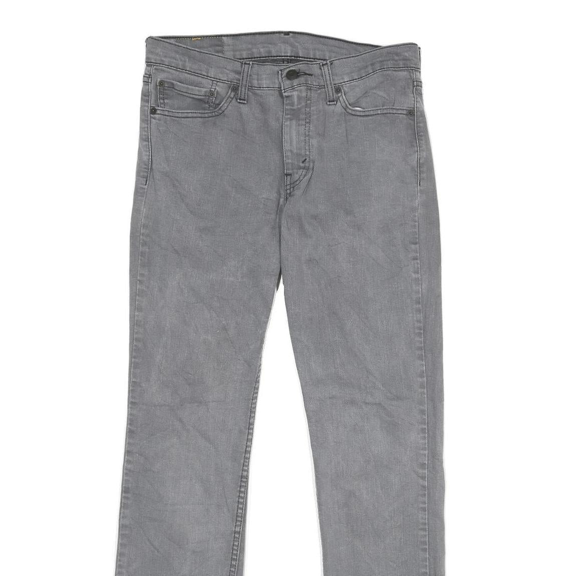 LEVI'S 511 Mens Slim Grey Denim Medium Wash Jeans W32 L34 Stylish Fit