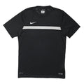 NIKE Mens Black & White Sports Graphic T-Shirt L Short Sleeve Crew Neck