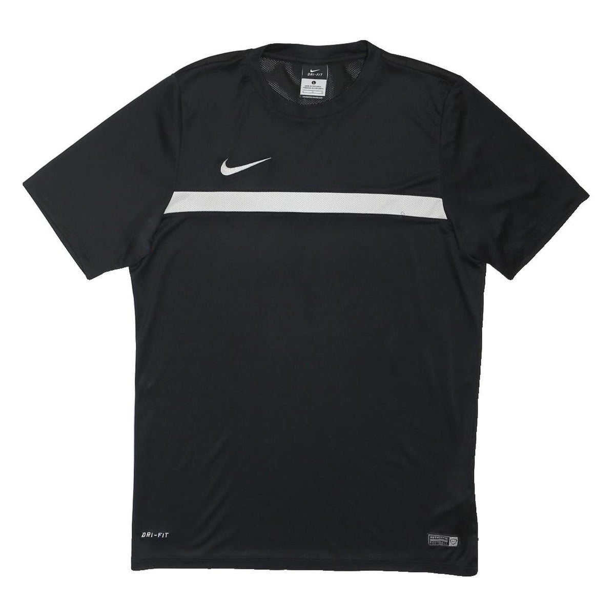 NIKE Mens Black & White Sports Graphic T-Shirt L Short Sleeve Crew Neck