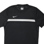 NIKE Mens Black & White Sports Graphic T-Shirt L Short Sleeve Crew Neck