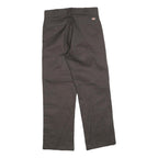 DICKIES Mens Regular Fit Black Cotton Blend Trousers W32 L30 Workwear Zip