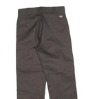 DICKIES Mens Regular Fit Black Cotton Blend Trousers W32 L30 Workwear Zip