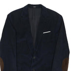 JOOP! Mens Navy Blue Cotton Blend Blazer XL Button Plain Classic Jacket