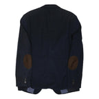 JOOP! Mens Navy Blue Cotton Blend Blazer XL Button Plain Classic Jacket
