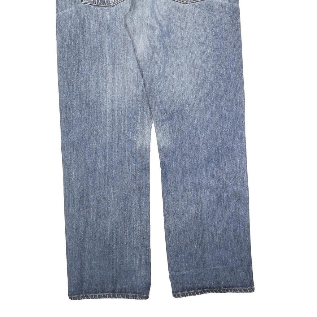 CARHARTT Mens Relaxed Blue Denim Regular Jeans W38 L32 Casual Workwear Zip