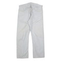 LEVI'S Mens Classic White Cotton Blend Trousers W38 L30 Zip Closure Regular Fit