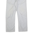 LEVI'S Mens Classic White Cotton Blend Trousers W38 L30 Zip Closure Regular Fit