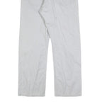 LEVI'S Mens Classic White Cotton Blend Trousers W38 L30 Zip Closure Regular Fit