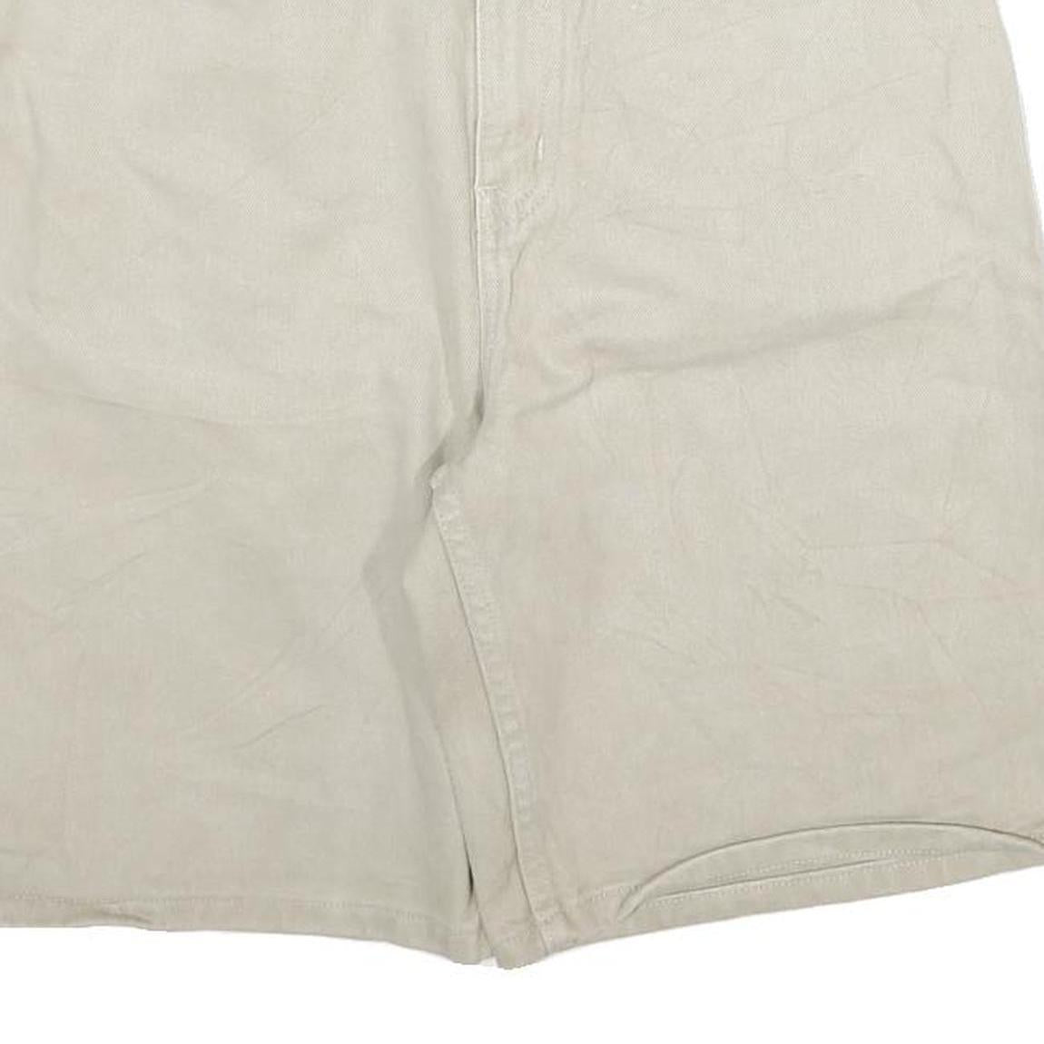 FADED GLORY Mens Shorts Beige Loose Fit L W30 Cotton Blend