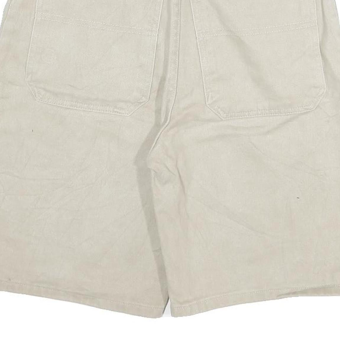 FADED GLORY Mens Shorts Beige Loose Fit L W30 Cotton Blend